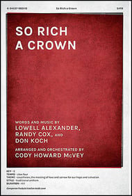 So Rich a Crown SATB choral sheet music cover Thumbnail